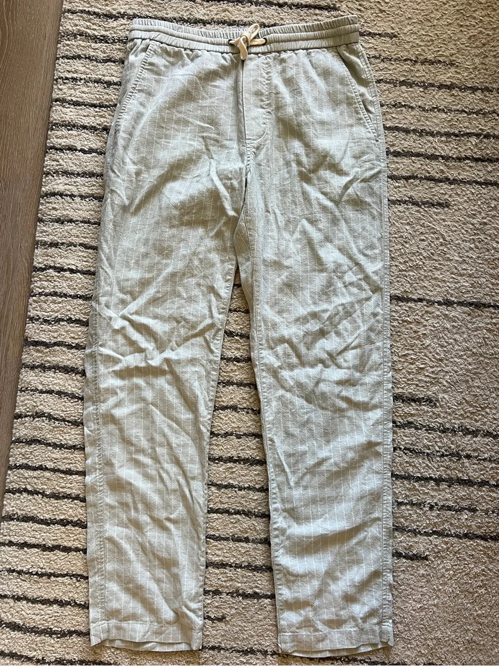 Marine Layer Men's Light Blue Drawstring Pants